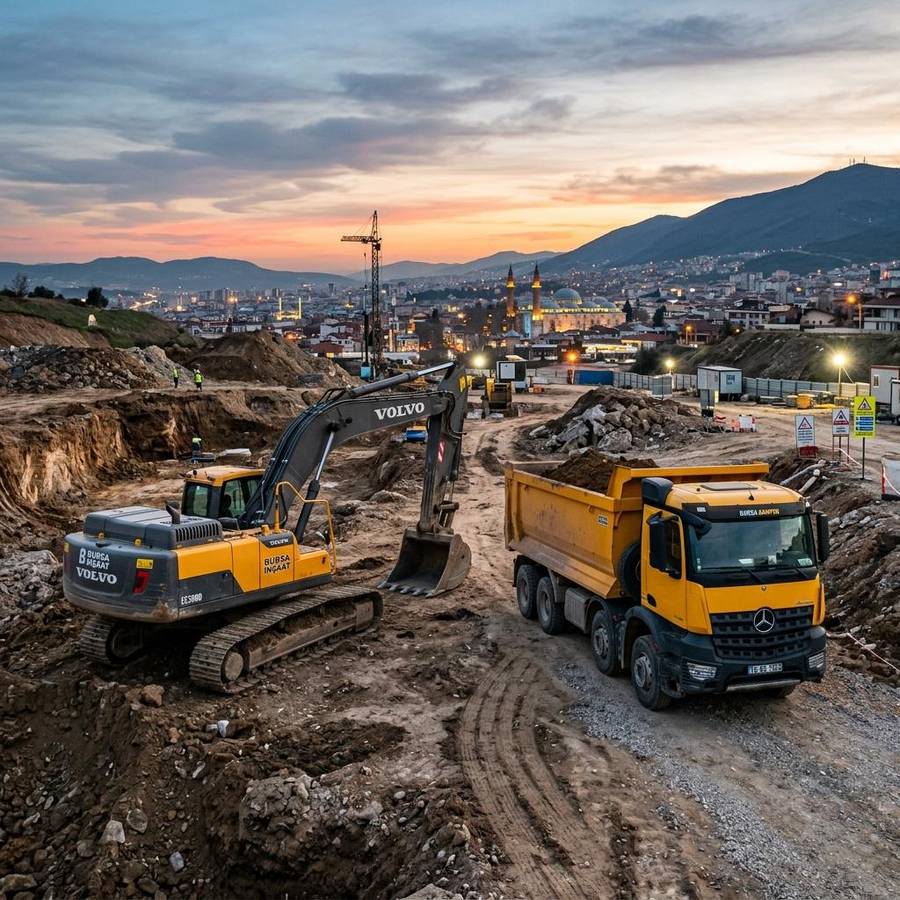 Bursa Hafriyat Volvo Ekskavatör ve Kamyon